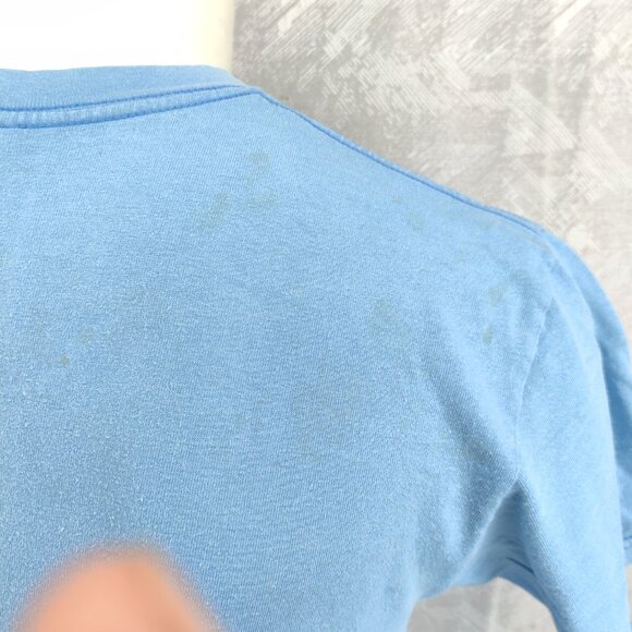 VTG  Looney Tunes Taz Shirt Mens Small Blue Skater Graphic Tee Cartoon 90s 1997 - Picture 8 of 16